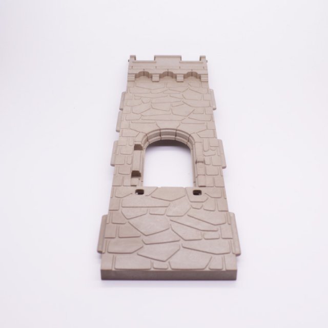 Playmobil 30513952 02 Kasteelmuur Toren Venster - Castle Wall Tower Window ,  groot uit kunststof in de kleur grijs. Geschikt vanaf 3+.