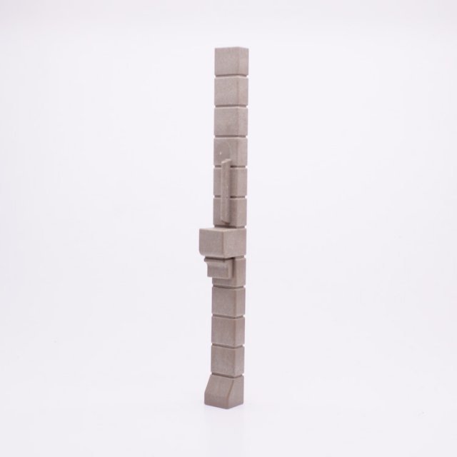 Playmobil 30513962 01 Pilaar Verbinding Kasteelmuren - Column Connecting Castle Walls ,  groot uit kunststof in de kleur grijs. Geschikt vanaf 3+.