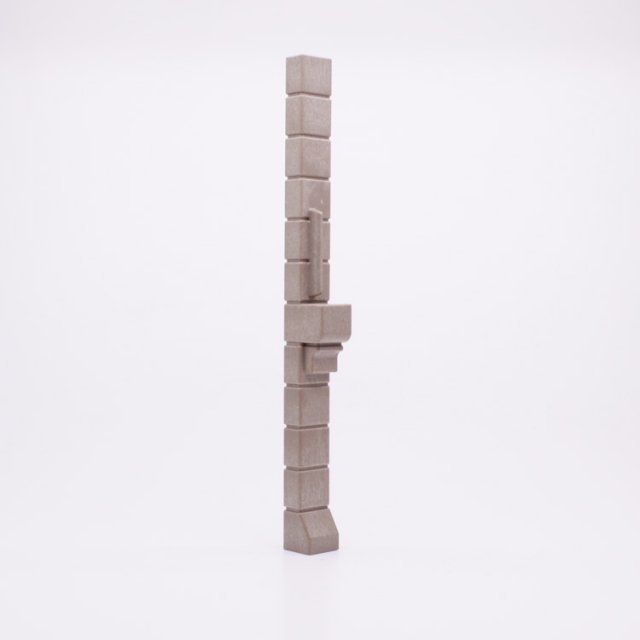 Playmobil 30513962 02 Pilaar Verbinding Kasteelmuren - Column Connecting Castle Walls ,  groot uit kunststof in de kleur grijs. Geschikt vanaf 3+.