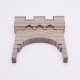 Playmobil 30604202 02 Kasteelmuur Top Toren - Castle Wall Tower Top ,  groot uit kunststof in de kleur grijs. Geschikt vanaf 3+.