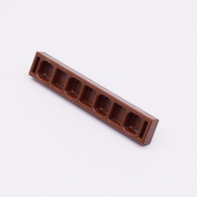 Playmobil 30027412 Muurbevestiging Hekwerk Bruin - 60 - Wall Clip Fence Brown ,  groot uit kunststof in de kleur bruin. Geschikt vanaf 3+.