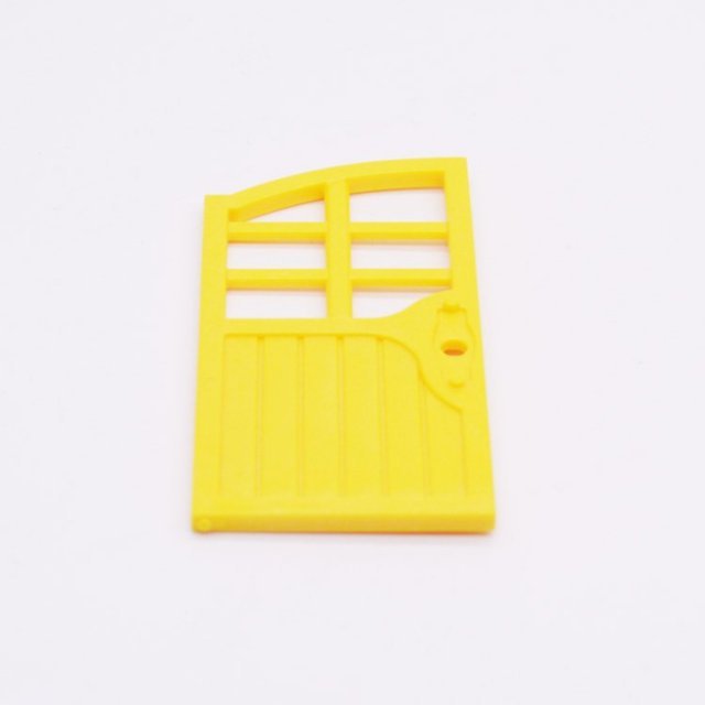 Playmobil 30060262 Houten Deur m Venster - 44x90 - Wooden Door w Window ,  groot uit kunststof in de kleur geel. Geschikt vanaf 3+.