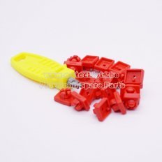 Playmobil 30096900 20x System-X  Connector Rood - Red System-X plug 