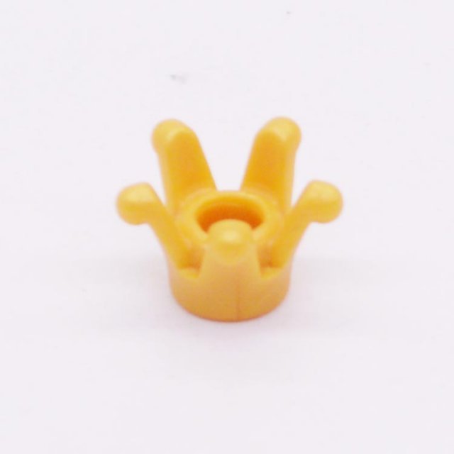 Playmobil 30033192 Kroon Decoratie Eindstuk - Crown Decoration Finial ,  groot uit kunststof in de kleur geel. Geschikt vanaf 3+.