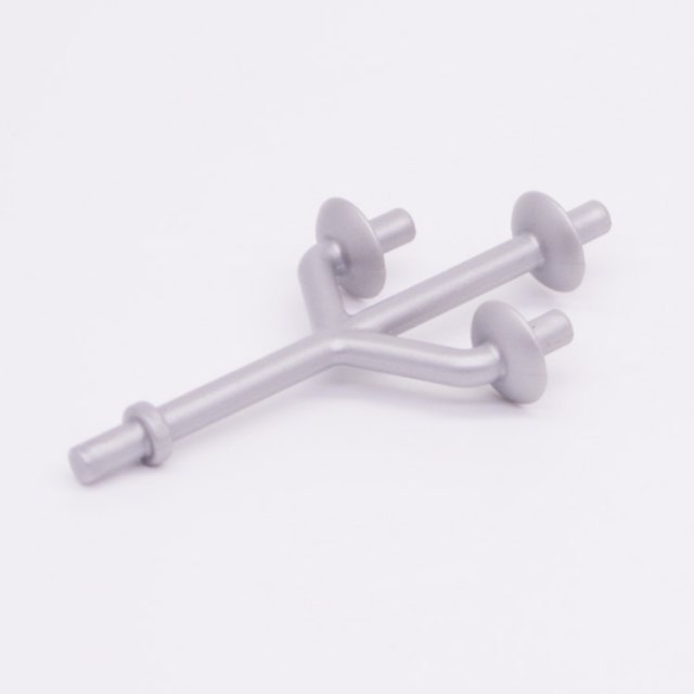 Playmobil 30054232 Driepik Kaarsenhouder - 30x60 - Three Arms Candle Stand ,  groot uit kunststof in de kleur grijs. Geschikt vanaf 3+.