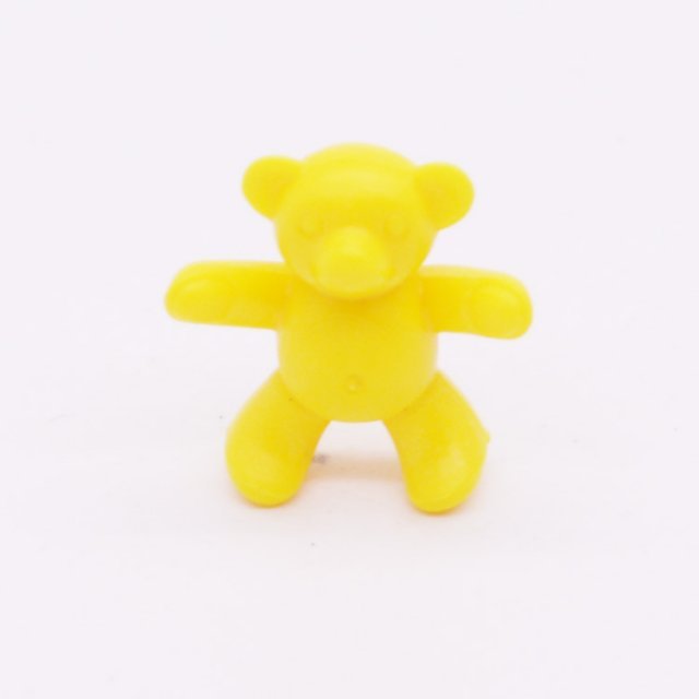 Playmobil 30056190 Teddybeer Knuffel Geel - Teddy Bear Pluche Toy Yellow ,  groot uit kunststof in de kleur geel. Geschikt vanaf 3+.