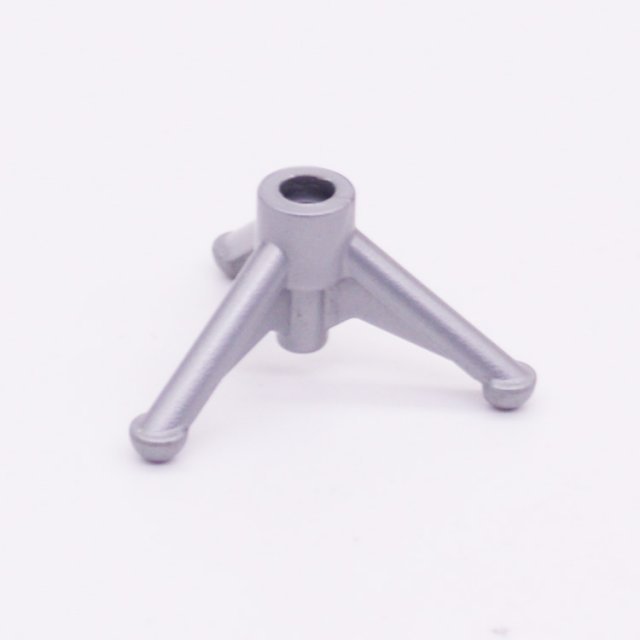 Playmobil 30064270 Driepoot Voet Microfoon - Three Leg Base Microphone ,  groot uit kunststof in de kleur grijs. Geschikt vanaf 3+.