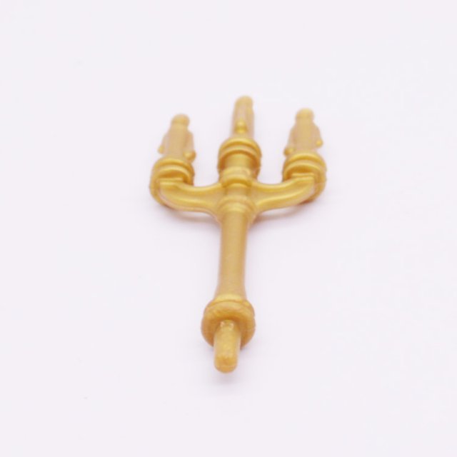 Playmobil 30218440 Kaarsenhouder - Candle Holder ,  groot uit kunststof in de kleur goud. Geschikt vanaf 3+.
