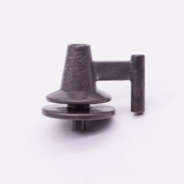 Playmobil 30281340 Vuur Fakkelhouder - D GR - Flame Torch Holder ,  groot uit kunststof in de kleur d.grijs. Geschikt vanaf 3+.