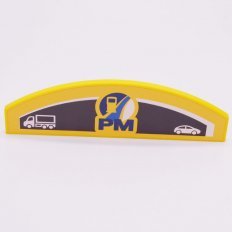 Playmobil 30044353 01 Bord Tankstation Geel - 152 - Sign Gas Station Yellow