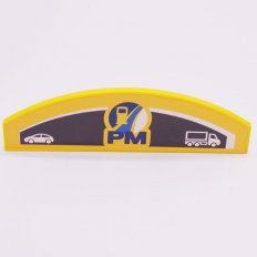 Playmobil 30044353 02 Bord Tankstation Geel - 152 - Sign Gas Station Yellow