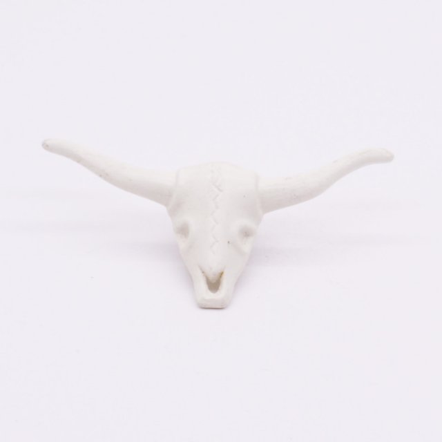 Playmobil 30052110 Schedel Koe m Hoorns - W - Skull Cow w Horns ,  groot uit kunststof in de kleur wit. Geschikt vanaf 3+.