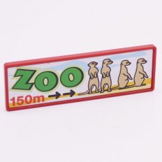 Playmobil 30255780 01 Uithangbord Zoo - 30/90 - Sign Board Zoo