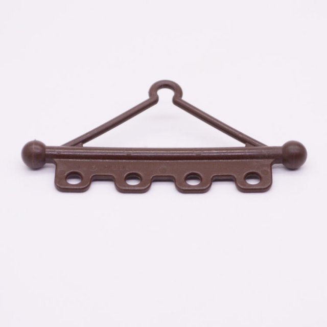 Playmobil 30603410 01 Houder Banner Ophanggedeelte - BR - Banner Holder Hanging Piece ,  groot uit kunststof in de kleur bruin. Geschikt vanaf 3+.