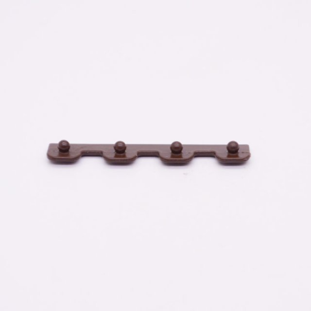 Playmobil 30603410 02 Houder Banner Klemgedeelte - BR - Banner Holder Clamping Piece ,  groot uit kunststof in de kleur bruin. Geschikt vanaf 3+.