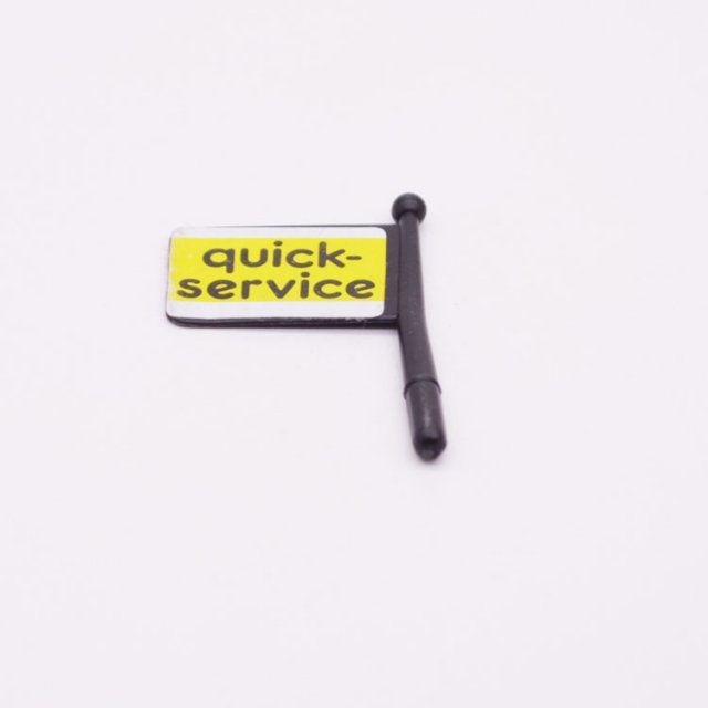 Playmobil 30606390 02 Vlag Klein Zwart - Quick Service - Flag Small Black ,  groot uit kunststof in de kleur zwart. Geschikt vanaf 3+.