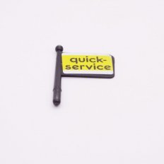 Playmobil 30606390 03 Vlag Klein Zwart - Quick Service - Flag Small Black