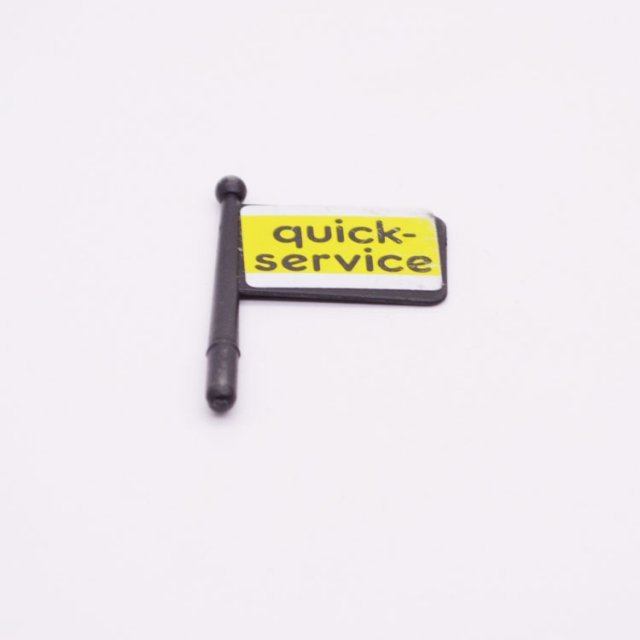 Playmobil 30606390 03 Vlag Klein Zwart - Quick Service - Flag Small Black ,  groot uit kunststof in de kleur zwart. Geschikt vanaf 3+.
