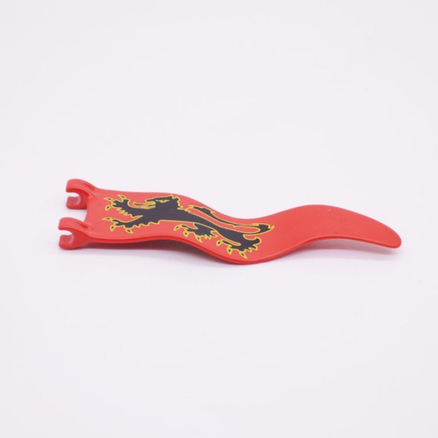 Playmobil 30626100 Vlag Wimpel Leeuw - R - Flag Pennant Lion ,  groot uit kunststof in de kleur zwart. Geschikt vanaf 3+.
