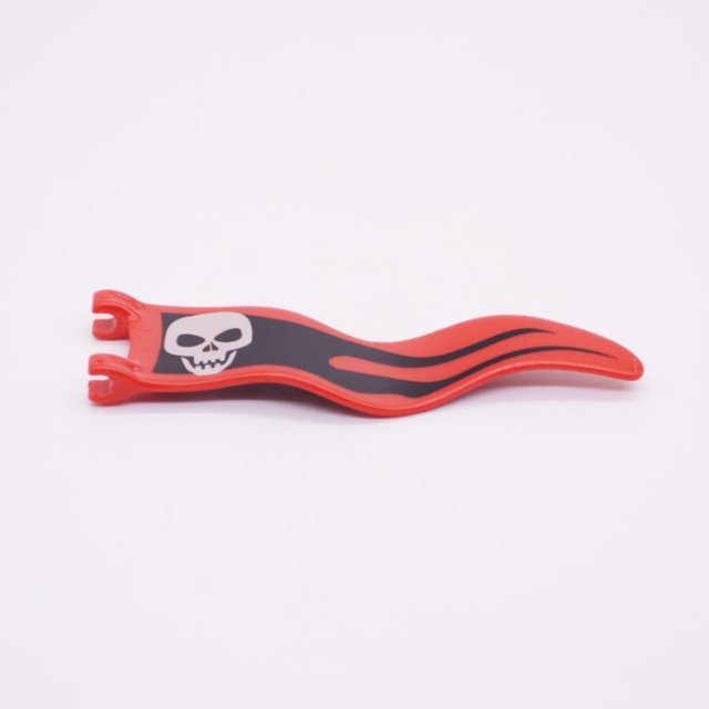 Playmobil 30627083 Vlag Wimpel Rood - Skull - Flag Pennant Red ,  groot uit kunststof in de kleur rood. Geschikt vanaf 3+.
