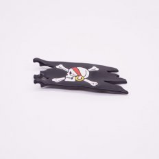 Playmobil 90000056 Vlag Gescheurd Zwart - Skull Bandana - Flag Torn Black