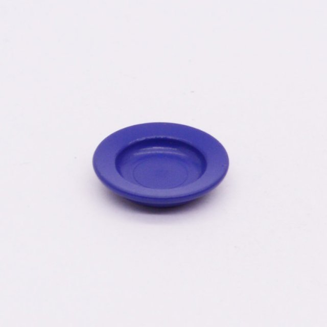 Playmobil 30257390 Bord Diep D20 - D BL - Plate Soup D20 ,  groot uit kunststof in de kleur d.blauw. Geschikt vanaf 3+.