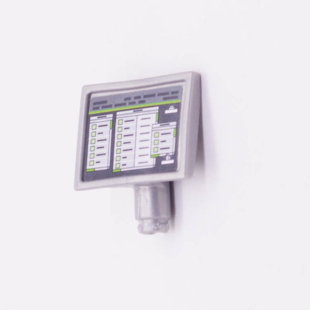 Playmobil 30033992 Computerscherm Klein - GR - Computer Monitor Small ,  groot uit kunststof in de kleur grijs. Geschikt vanaf 3+.