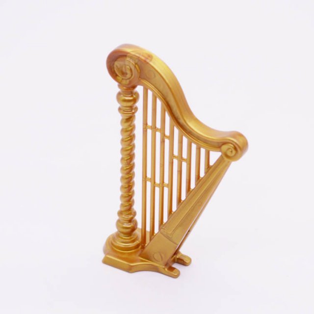 Playmobil 30070973 Harp Groot - G - Harp Large ,  groot uit kunststof in de kleur goud. Geschikt vanaf 3+.