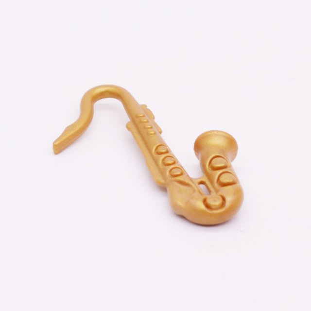 Playmobil 30218280 Saxofoon - Saxophone ,  groot uit kunststof in de kleur brons. Geschikt vanaf 3+.