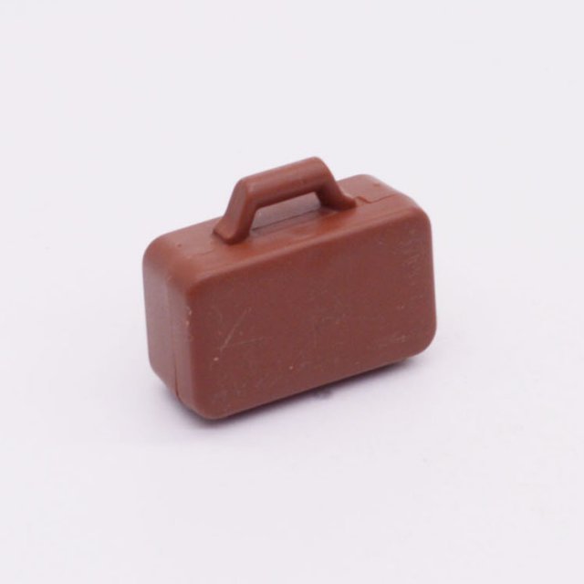 Playmobil 30022740 01 Koffer Nieuwe Stijl - BR - Suitcase New Style ,  groot uit kunststof in de kleur bruin. Geschikt vanaf 3+.