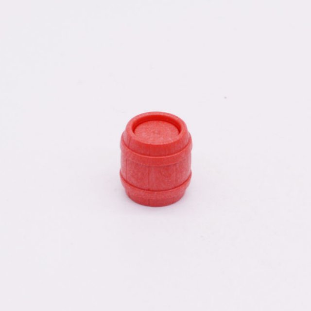 Playmobil 30600282 Houten Vat Klein - R - Wooden Barrel Small ,  groot uit kunststof in de kleur rood. Geschikt vanaf 3+.