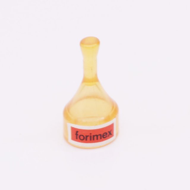 Playmobil 30605900 03 Medisch Glaswerk Smalle Fles - Medical Glasswork Narrow Bottle ,  groot uit kunststof in de kleur h.geel. Geschikt vanaf 3+.