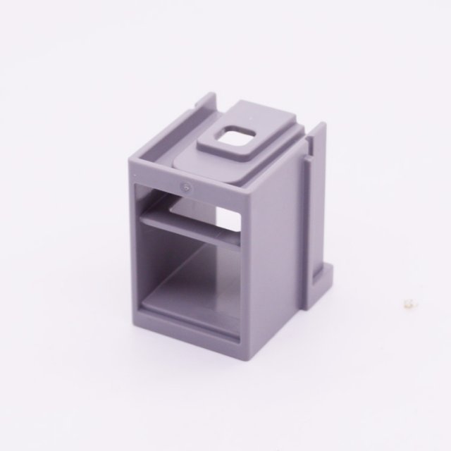 Playmobil 30032480 Onderkast Bureau - Desk Cabinet ,  groot uit kunststof in de kleur d.grijs. Geschikt vanaf 3+.