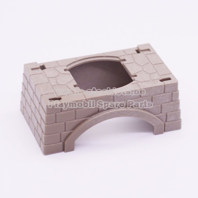 Playmobil 30051943 Frame Openhaard - Frame Open Hearth ,  groot uit kunststof in de kleur grijs. Geschikt vanaf 3+.
