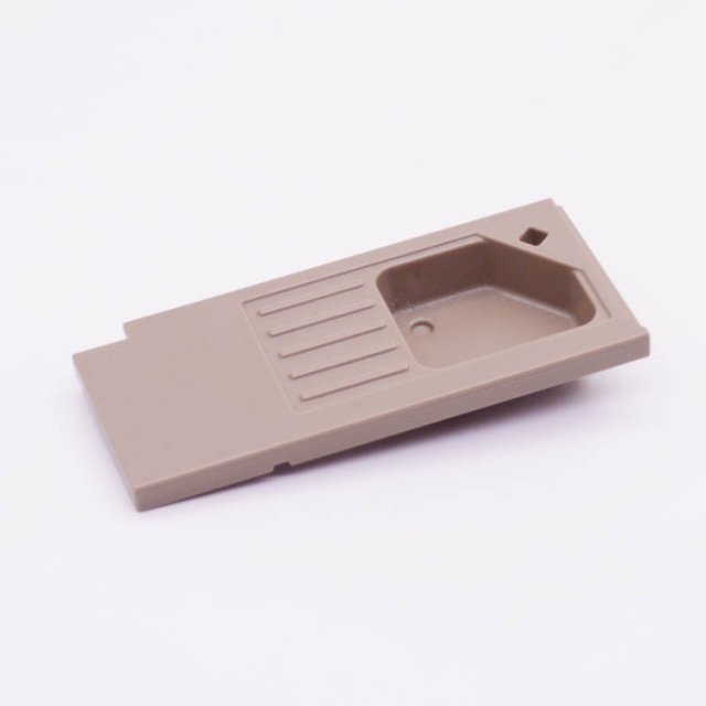 Playmobil 30057422 Afwasbak Aanrecht Keuken - Sink Counter Kitchen ,  groot uit kunststof in de kleur grijs. Geschikt vanaf 3+.