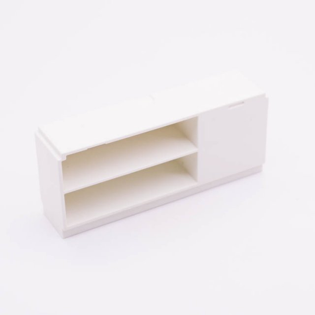 Playmobil 30057492 Kast Keuken Laag - 106x46 - Cupboard Kitchen Low ,  groot uit kunststof in de kleur wit. Geschikt vanaf 3+.
