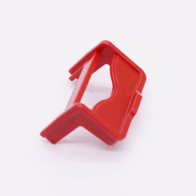 Playmobil 30079802 Steun Bakkerstafel Kerstman - Support Legs Baking Table Santa Claus ,  groot uit kunststof in de kleur rood. Geschikt vanaf 3+.