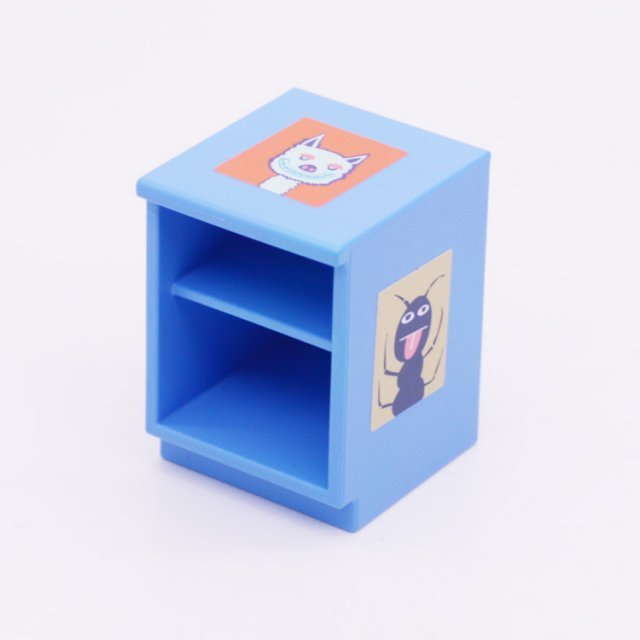 Playmobil 30214322 Kast m Legger - Stickers - Counter w Shelf ,  groot uit kunststof in de kleur blauw. Geschikt vanaf 3+.