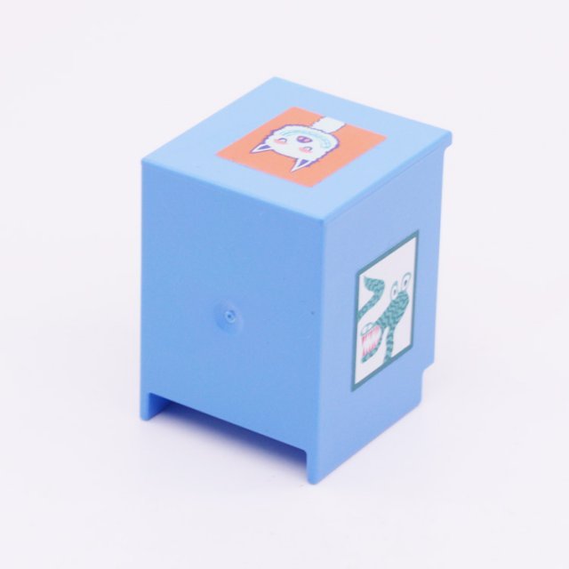 Playmobil 30214322 Kast m Legger - Stickers - Counter w Shelf ,  groot uit kunststof in de kleur blauw. Geschikt vanaf 3+.