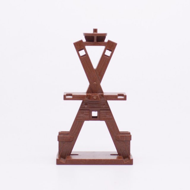 Playmobil 30227793 Wapenrek Ridders - Weapons Stand Knights ,  groot uit kunststof in de kleur bruin. Geschikt vanaf 3+.