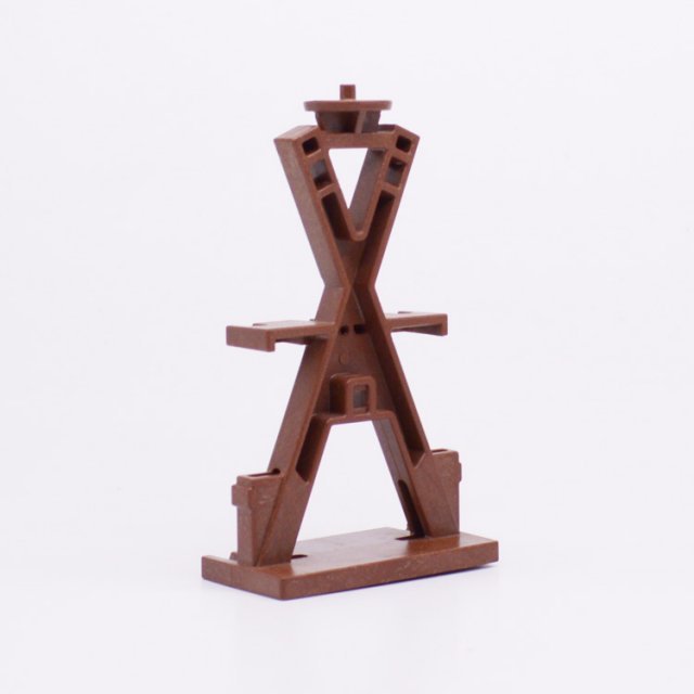 Playmobil 30227793 Wapenrek Ridders - Weapons Stand Knights ,  groot uit kunststof in de kleur bruin. Geschikt vanaf 3+.