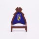 Playmobil 30248290 01 Troonstoel Hout - Throne Chair Wood ,  groot uit kunststof in de kleur bruin. Geschikt vanaf 3+.