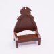 Playmobil 30248290 02 Troonstoel Hout - Throne Chair Wood ,  groot uit kunststof in de kleur bruin. Geschikt vanaf 3+.