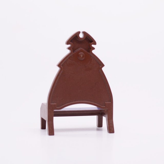 Playmobil 30248290 01 Troonstoel Hout - Throne Chair Wood ,  groot uit kunststof in de kleur bruin. Geschikt vanaf 3+.