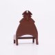 Playmobil 30248290 01 Troonstoel Hout - Throne Chair Wood ,  groot uit kunststof in de kleur bruin. Geschikt vanaf 3+.