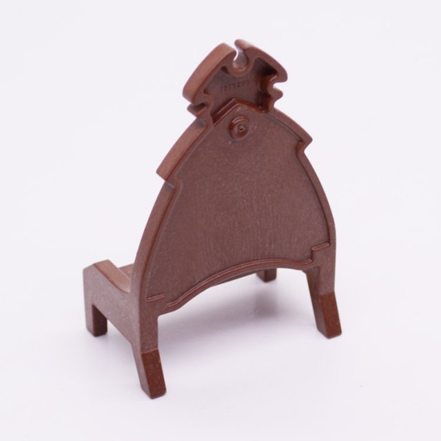 Playmobil 30248290 02 Troonstoel Hout - Throne Chair Wood ,  groot uit kunststof in de kleur bruin. Geschikt vanaf 3+.