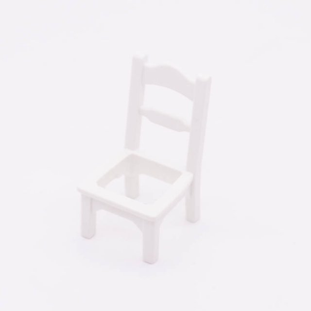 Playmobil 30248960 Stoel Frame Keukenstoel - W - Chair Frame ,  groot uit kunststof in de kleur wit. Geschikt vanaf 3+.