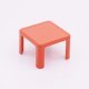 Playmobil 30253093 Kindertafel Vierkant - R - Children Table Square ,  groot uit kunststof in de kleur rood. Geschikt vanaf 3+.
