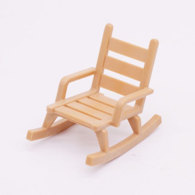 Playmobil 30265190 Schommelstoel - L BR - Rocking Chair ,  groot uit kunststof in de kleur l.bruin. Geschikt vanaf 3+.
