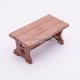Playmobil 30519102 Tafel Lang - Table Long ,  groot uit kunststof in de kleur bruin. Geschikt vanaf 3+.